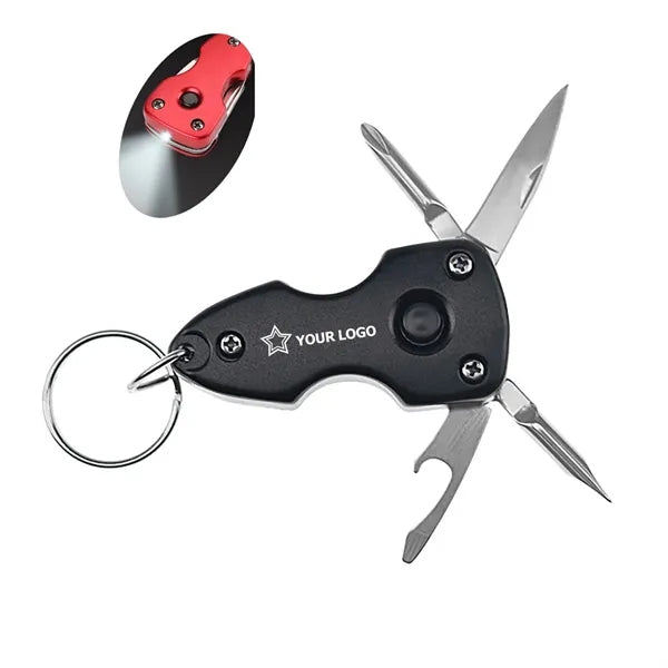 Camp Multi-Tool LED Light Keychain