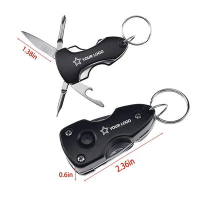 Camp Multi-Tool LED Light Keychain