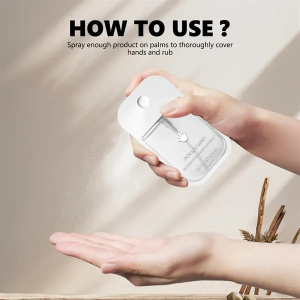 Power Mist Hydrating Hand Sanitizer Spray Travel Size