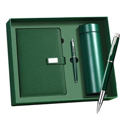 Business Gift Set W/ A5 Notebook,  Insulated Bottle & Pen