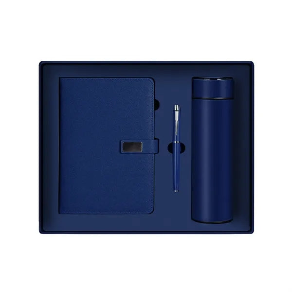 Business Gift Set W/ A5 Notebook,  Insulated Bottle & Pen