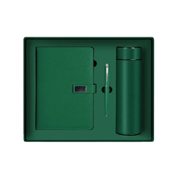 Business Gift Set W/ A5 Notebook,  Insulated Bottle & Pen