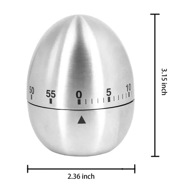 Stainless Steelmechanical Egg Apple Kitchen Timer