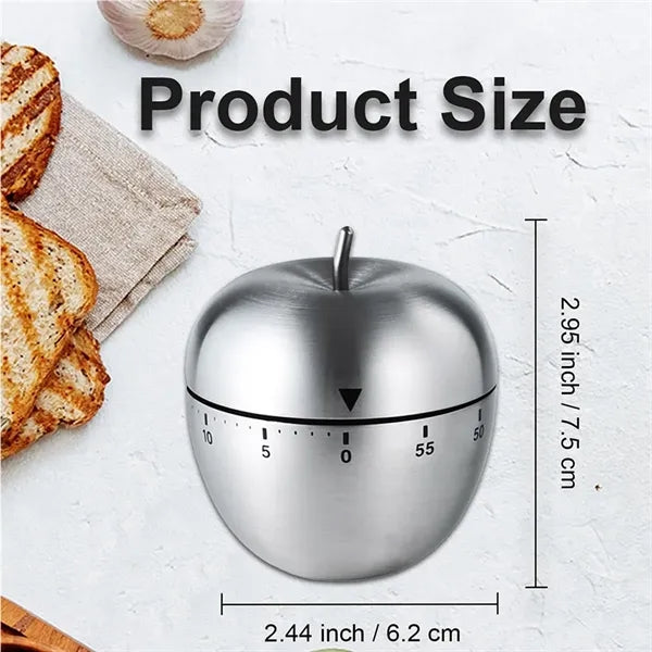 Stainless Steelmechanical Egg Apple Kitchen Timer