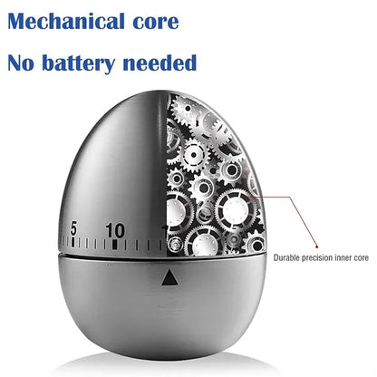 Stainless Steelmechanical Egg Apple Kitchen Timer