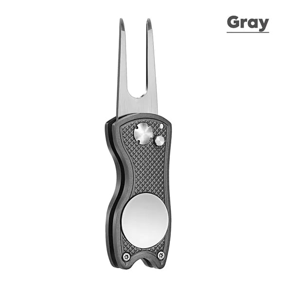 All Metal Foldable Golf Divot Tool