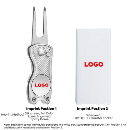 All Metal Foldable Golf Divot Tool