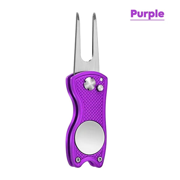 All Metal Foldable Golf Divot Tool