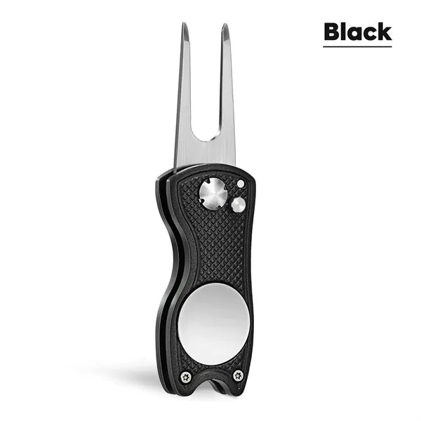 All Metal Foldable Golf Divot Tool
