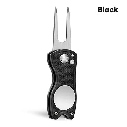 All Metal Foldable Golf Divot Tool
