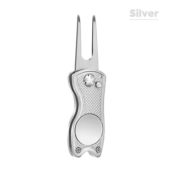 All Metal Foldable Golf Divot Tool