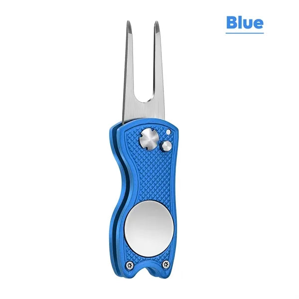 All Metal Foldable Golf Divot Tool
