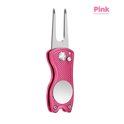 All Metal Foldable Golf Divot Tool