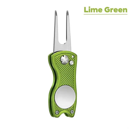 All Metal Foldable Golf Divot Tool
