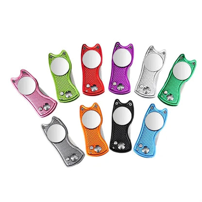 All Metal Foldable Golf Divot Tool