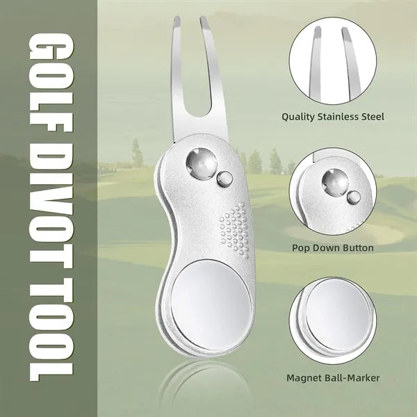 All Metal Foldable Divot Repair Tool