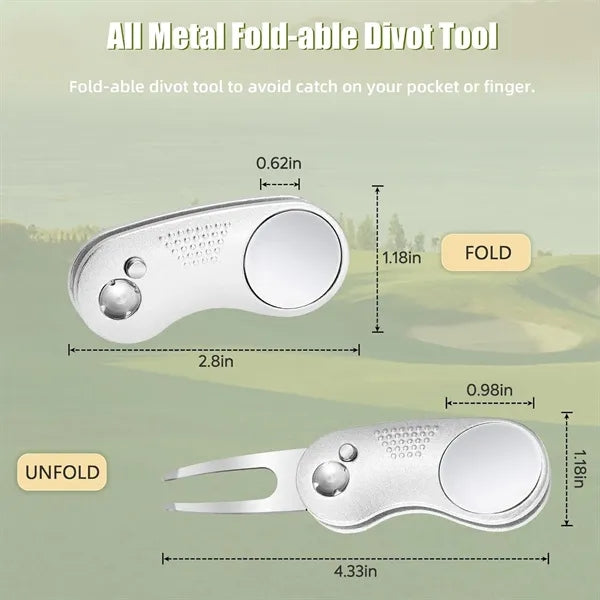 All Metal Foldable Divot Repair Tool