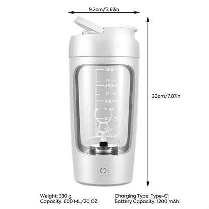 Rechargeable Electric Protein Shaker Bottle