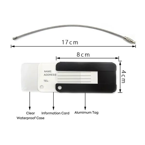 Aluminum ID Card Luggage Tag