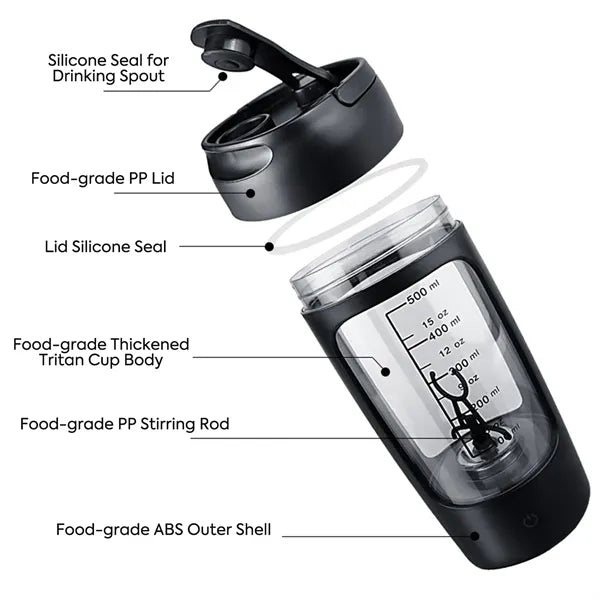 Rechargeable Electric Protein Shaker Bottle