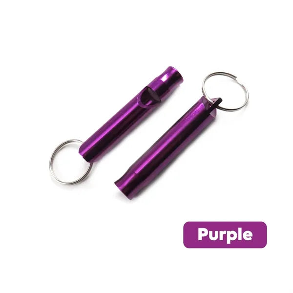 Aluminum Emergency Whistle with Keychain