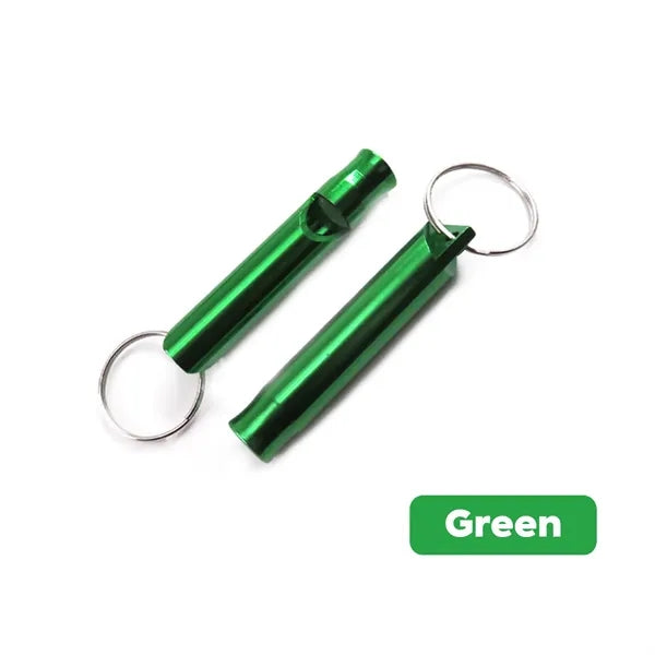 Aluminum Emergency Whistle with Keychain