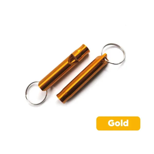 Aluminum Emergency Whistle with Keychain