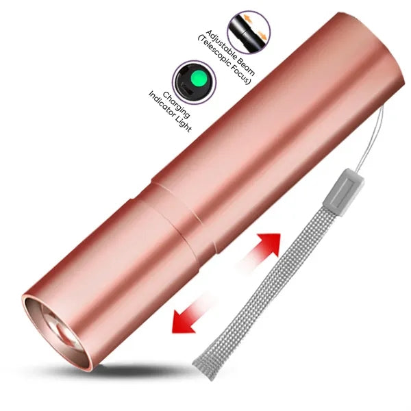 Rechargeable Aluminum LED Flashlight