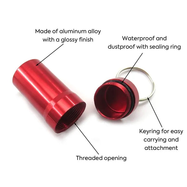 Waterproof Aluminum Pill Container