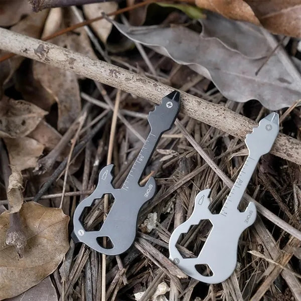 12-in-1 Guitar-Shaped Multi-Tool Card