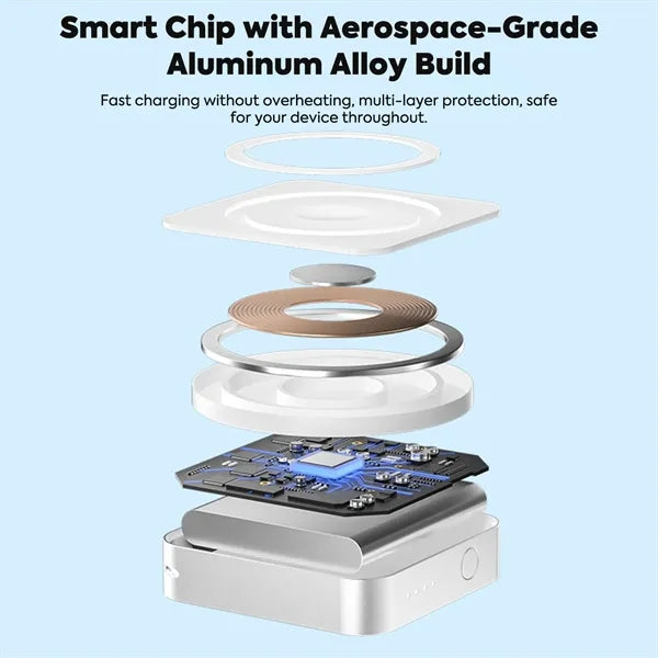 Magnetic 3-in-1 Wireless Power Bank 5000mAh