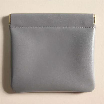 Squeeze Leather Storage Pouch