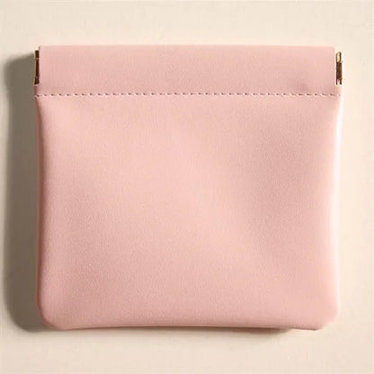 Squeeze Leather Storage Pouch