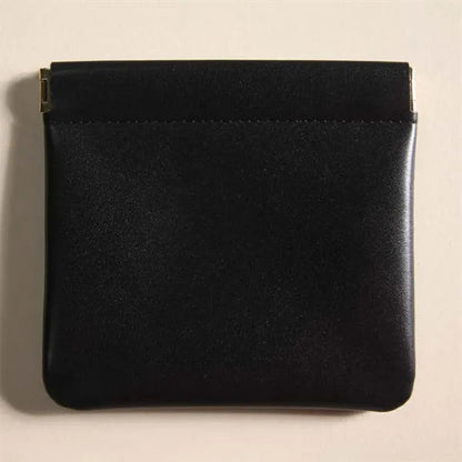 Squeeze Leather Storage Pouch