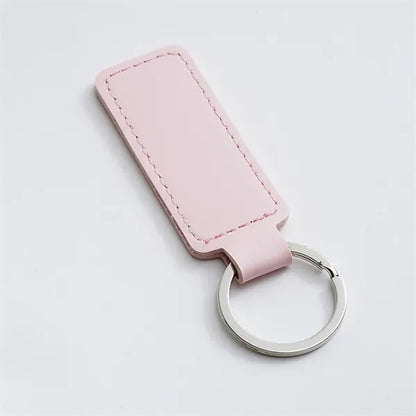 Minimalist PU Leather Key Tag