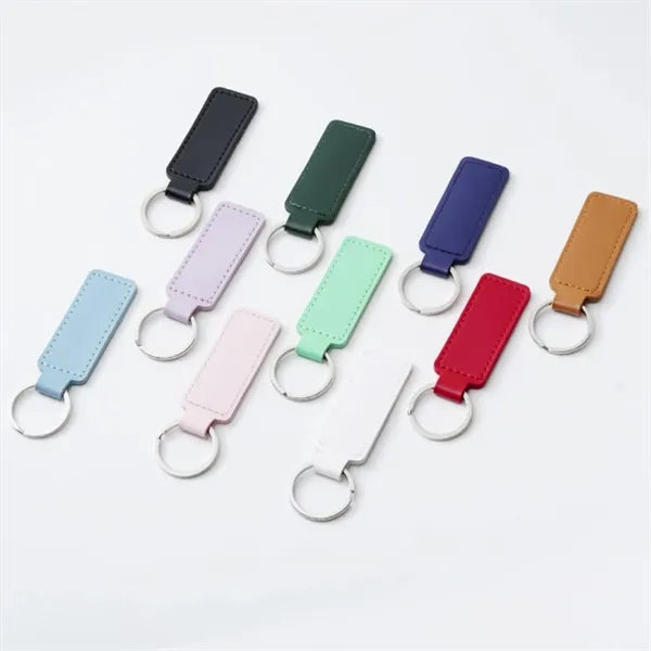 Minimalist PU Leather Key Tag