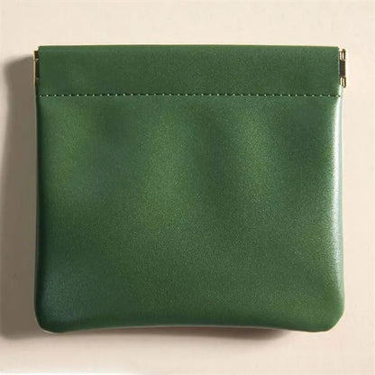 Squeeze Leather Storage Pouch