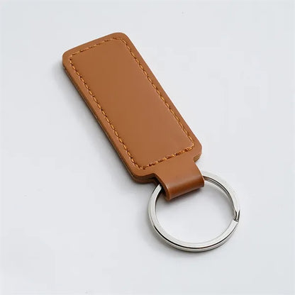 Minimalist PU Leather Key Tag