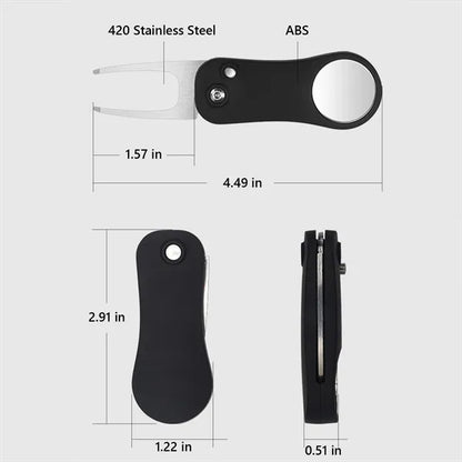 Golf Divot Tool with Magnetic Ball Marker