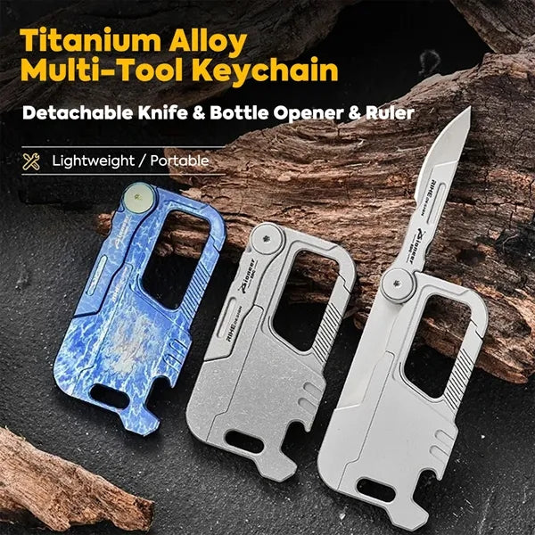 Titanium Alloy Multi-Tool Keychain