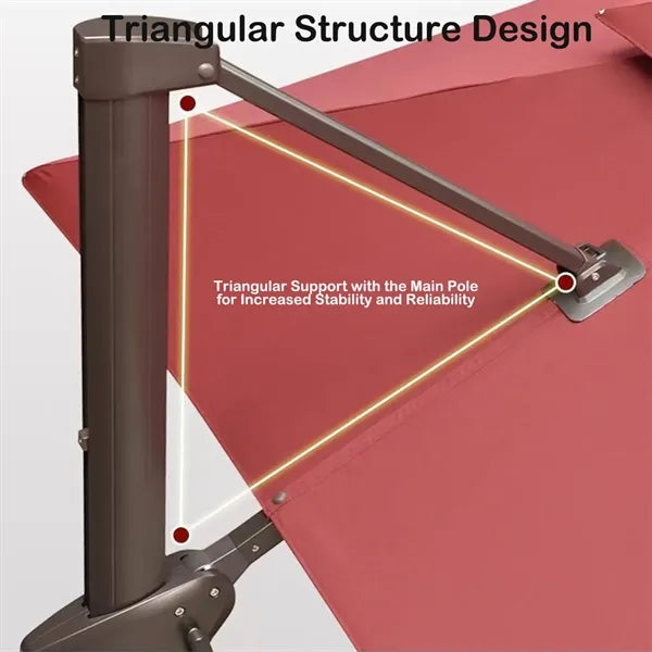 Square Patio Umbrella with Base