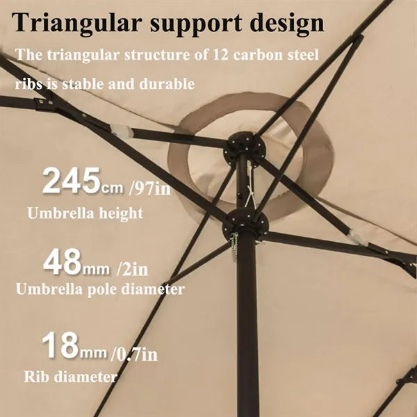 Outdoor Patio Umbrella with Base