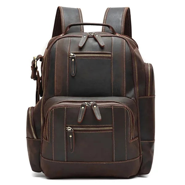 Vintage Leather 15.6" Laptop Backpack