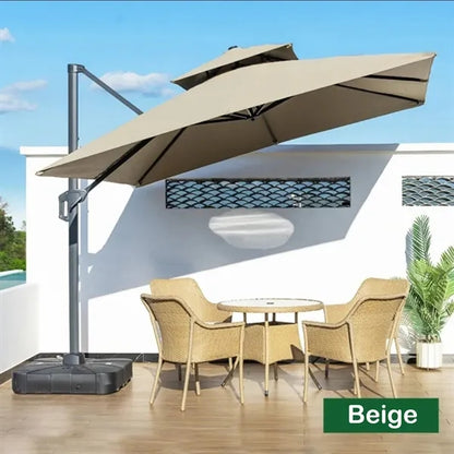 Square Patio Umbrella with Base