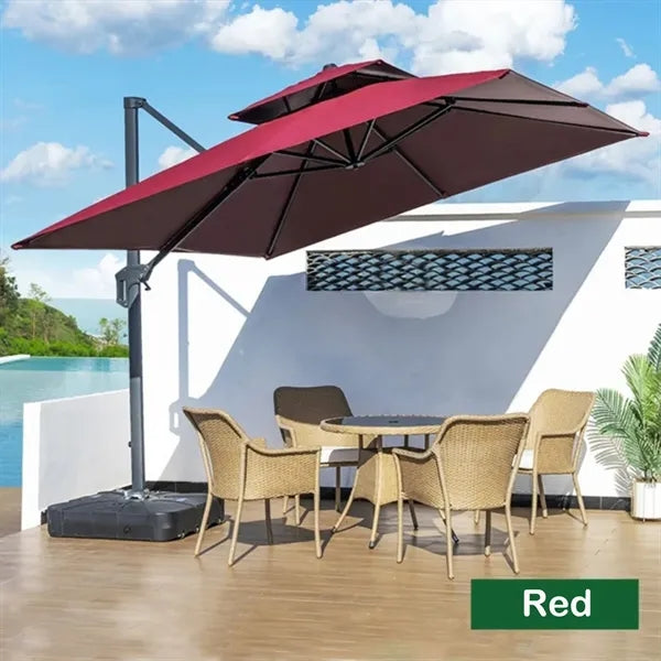 Square Patio Umbrella with Base