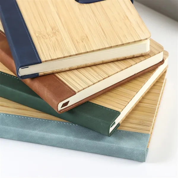 A5 Bamboo Cover Magnetic Closure Notebook