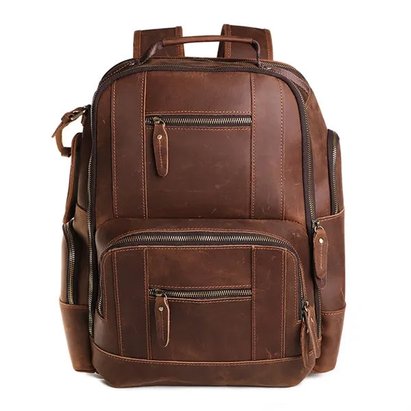 Vintage Leather 15.6" Laptop Backpack