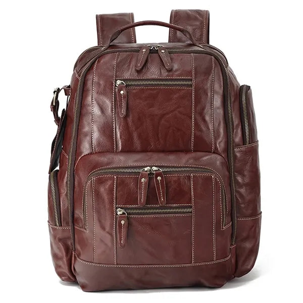 Vintage Leather 15.6" Laptop Backpack