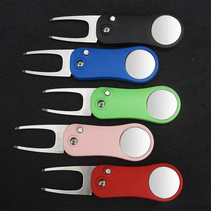 Golf Divot Tool with Magnetic Ball Marker