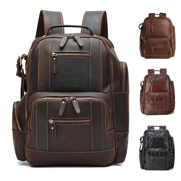 Vintage Leather 15.6" Laptop Backpack
